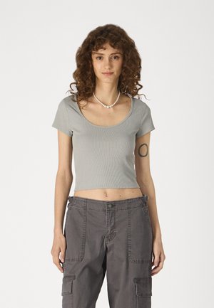 SEAMLESS SCOOP NECK - T-shirt basique - heather