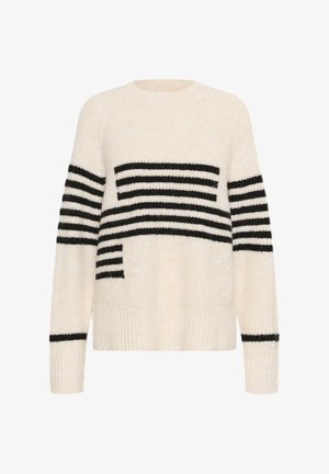 Culture NICKY KIMMY STRIPE - Pullover - whitecap black