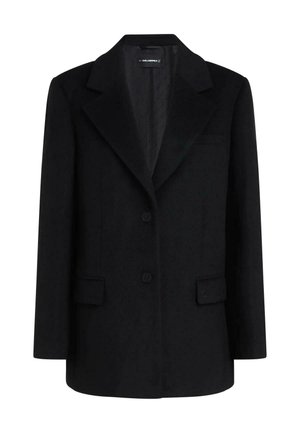 KARL LAGERFELD, KARL LAGERFELD COAT SHORT - Halflange jas - black