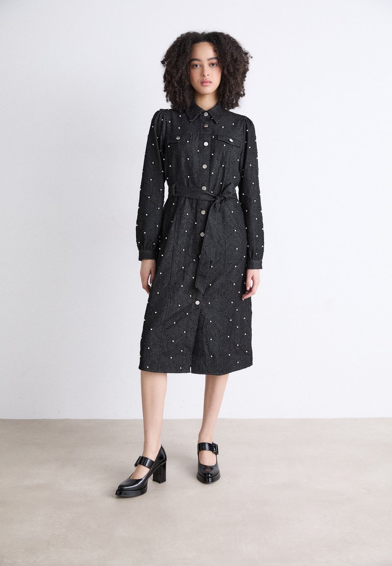 Cras SELENA DRESS - Vestito di jeans - black