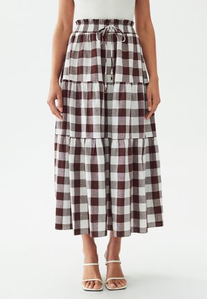Jupe longue - chocolate gingham