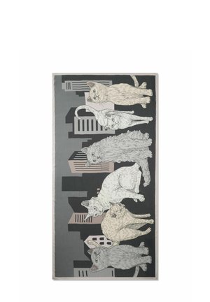 PRINTED CATS - Sjaal - schwarz
