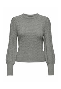 ONLY ONLKATIA STRUC PUFF ONECK - Trui - medium grey melange