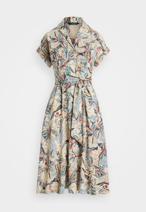 Lauren Ralph Lauren POLYESTER DRESS - Blusenkleid - cream/multi-colored