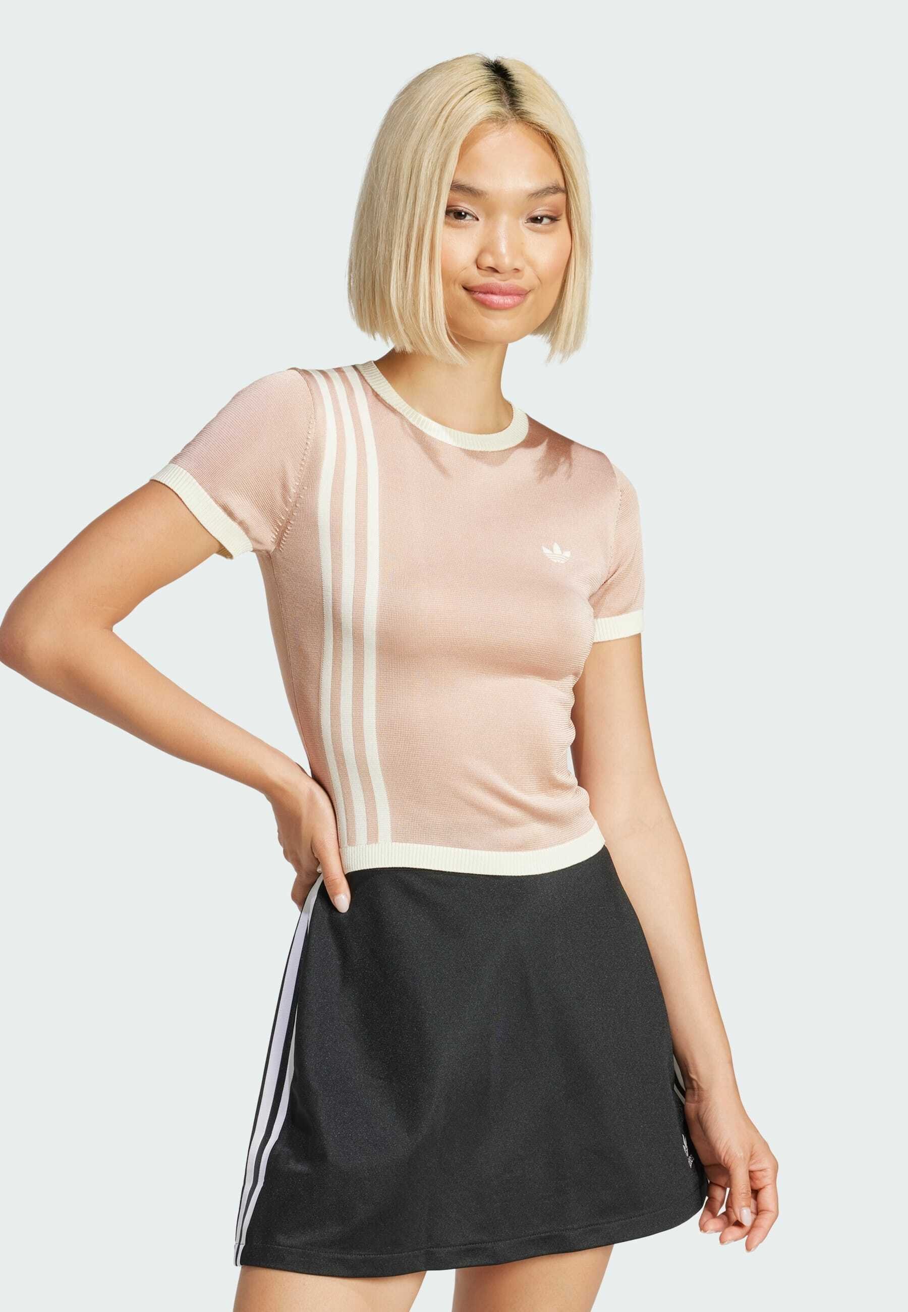 adidas Originals KNITTED 3-STRIPES SHORT Camiseta estampada