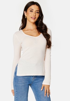 DEEP V-NECK TOP - Maglione - white