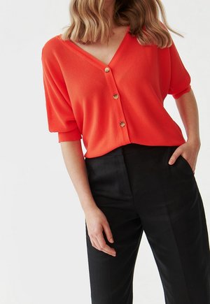 Chaqueta de punto - coral