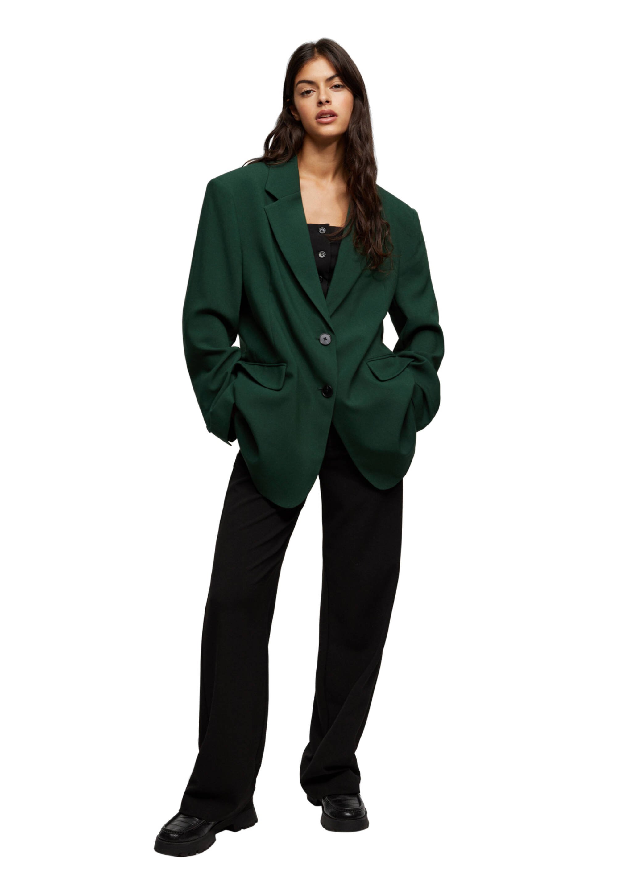 PULL\u0026BEAR OVERSIZED - Blazer - green/groen - Zalando.nl