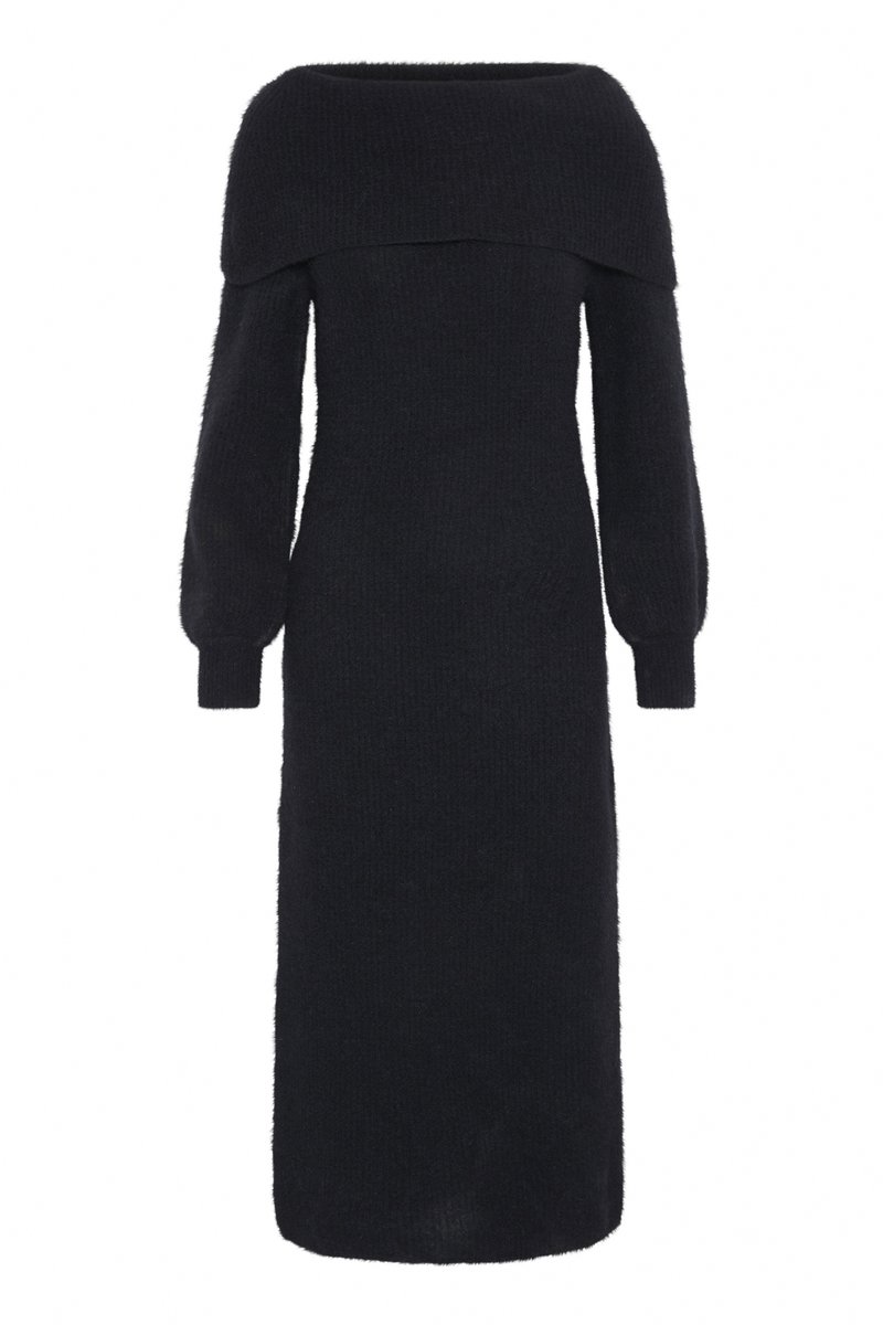 Gestuz Gebreide jurk zwart Gestuz Gebreide jurk zwart