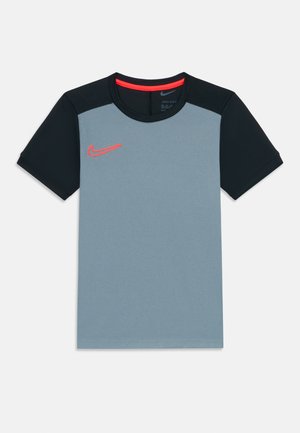 UNISEX - T-shirt de sport - cool grey/black/bright crimson