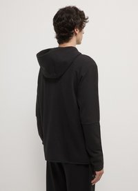 Calliope TECNICA CON CAPPUCCIO - Felpa con zip - nero