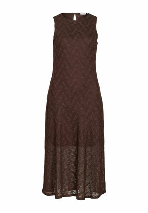 VILA, MIDI DRESS VIFAY SLEEVELESS - Robe de jour - coffee bean