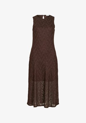 VILA, MIDI DRESS VIFAY SLEEVELESS - Robe de jour - coffee bean