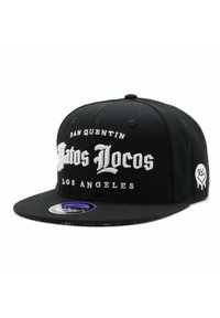 Naughty League NAUGHTY LEAGUE SAN QUENTIN VATOS LOCOS OLD ENGLISH LOGO SNAPBACK - Lippalakki - black
