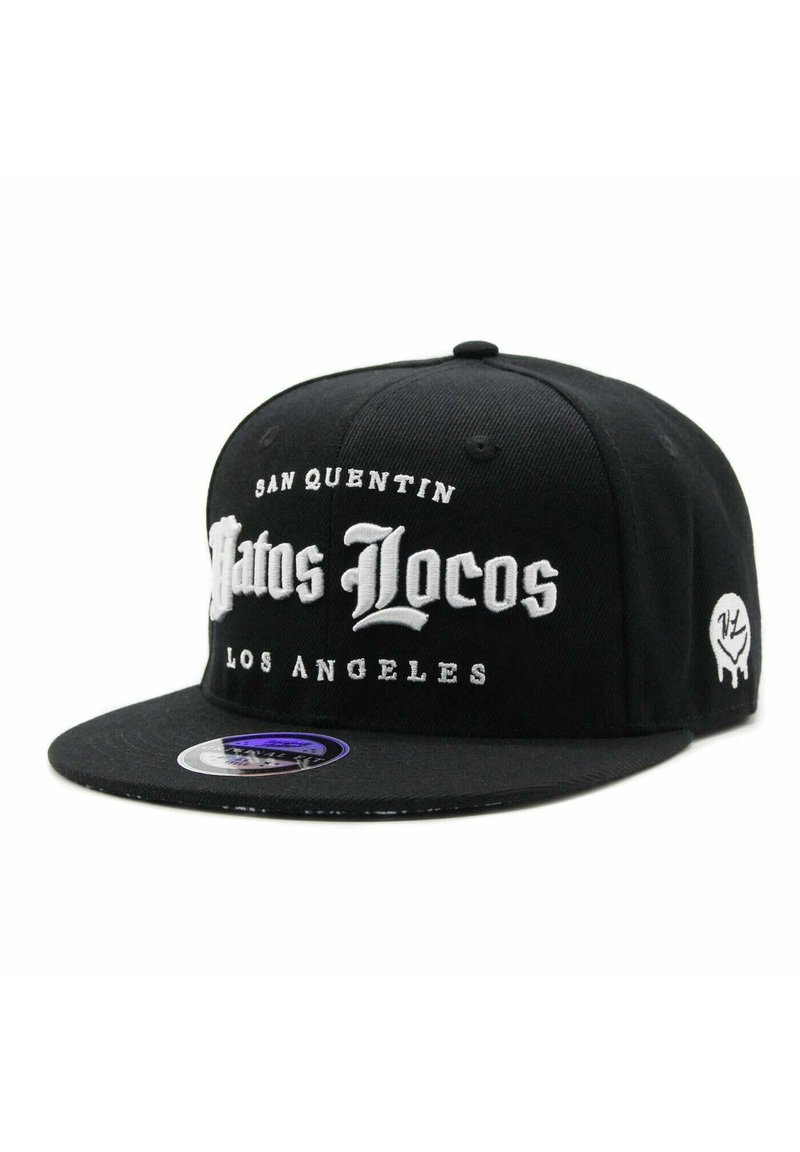Naughty League NAUGHTY LEAGUE SAN QUENTIN VATOS LOCOS OLD ENGLISH LOGO SNAPBACK - Lippalakki - black