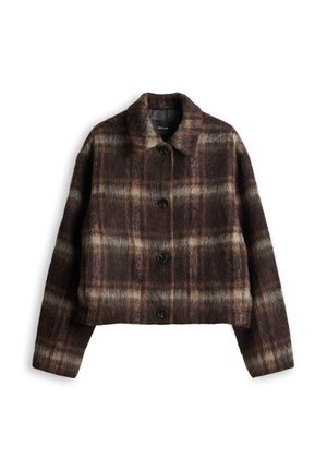 OPUS, RELAXED FIT FLUFFY TEXTURE - Light jacket - light mocca