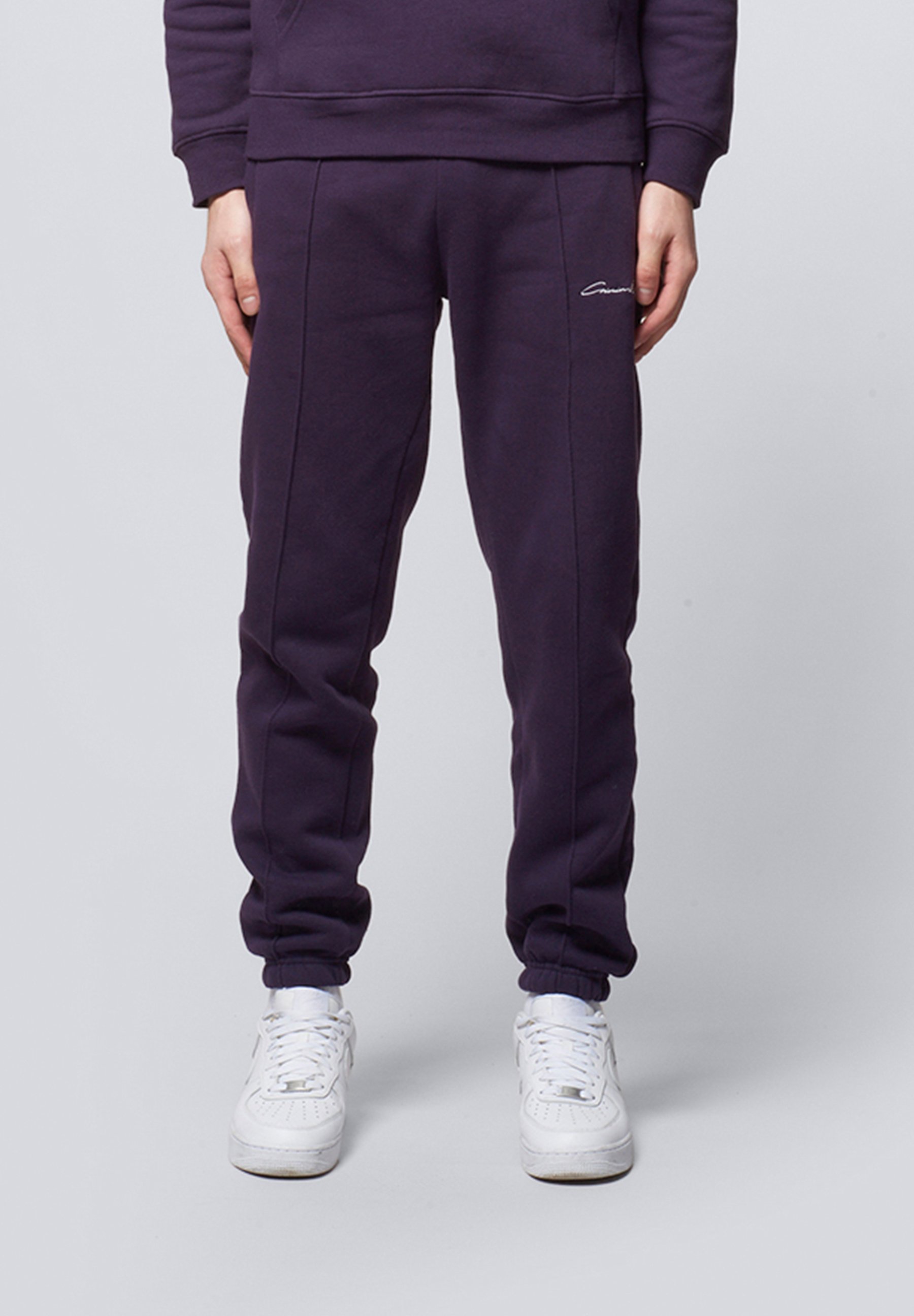 Criminal Damage SIGNATURE PINTUCK Tracksuit bottoms navy wash