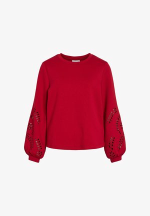 VILA, Sweatshirt - savvy red