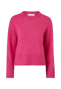 MIT O-AUSSCHNITT - Strickpullover - rosa