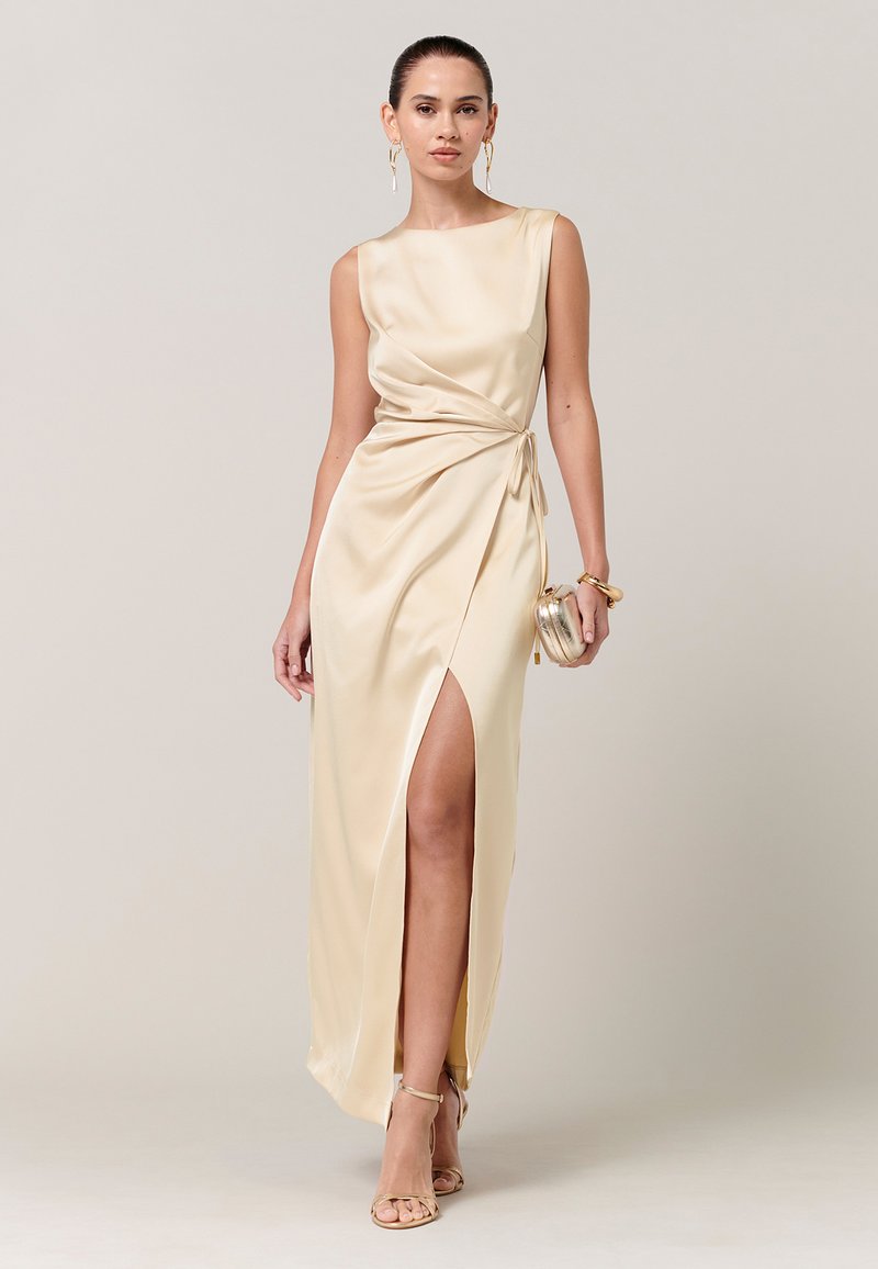ochre bridesmaid dress Magnolia Dress Oyster Sweetheart Satin Gown