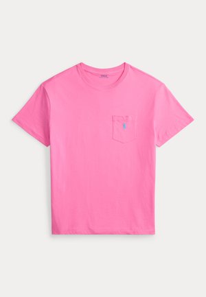 CUSTOM SLIM FIT JERSEY CREWNECK T-SHIRT - T-shirts - baja pink