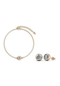 MYC Paris MOON SET - Orecchini - couleur or rose / cristal