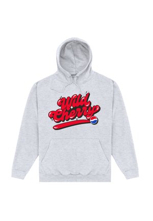 PEPSI BUBBLE WRITING WILD CHERRY - Kapuzenpullover - heather grey