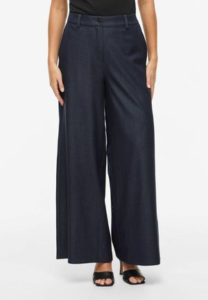 WIDE LEG VIOFALA HIGH WAIST - Pantaloni - navy blazer