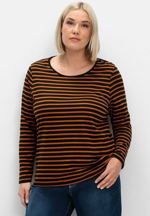 Sheego, RINGEL - Long sleeved top - schwarz gestreift