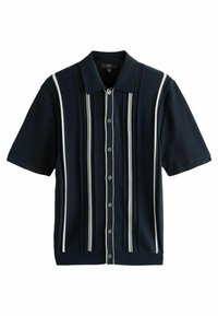 Next - REGULAR FIT SHORT SLEEVE VERTICAL STRIPE  - Print T-shirt - navy blue Thumbnail Image 1