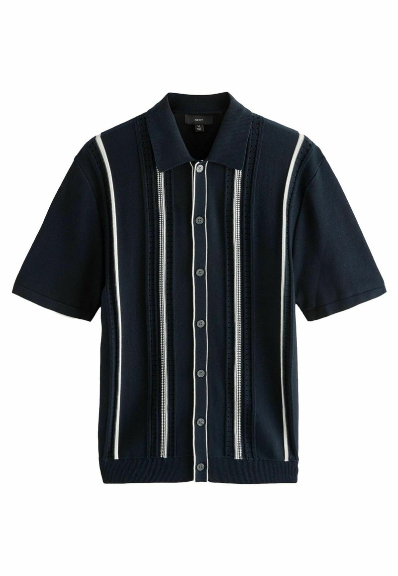 Next - REGULAR FIT SHORT SLEEVE VERTICAL STRIPE  - Print T-shirt - navy blue, Enlarge