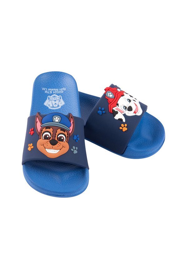 CHASE UND MARSHALL RUTSCHFEST – Pantolette flach – blau