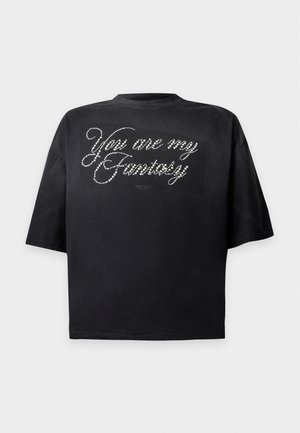 FAVELA, YAMF PEARLS GRADIENT - T-shirt imprimé - black