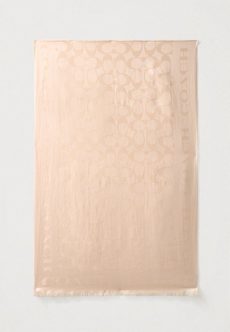 COACH SIGNATURE C BORDER STOLE - Écharpe - beige