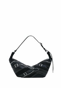 SMALL WITH BUCKLES - Torbica - black