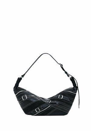 Desigual SMALL WITH BUCKLES - Handtasche - black
