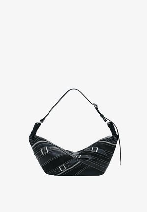 Desigual SMALL WITH BUCKLES - Handtasche - black