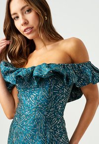 BWLDR SASH - Koktel haljina / svečana haljina - emerald jacquard