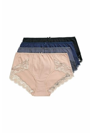 4ER-PACK, SPITZENKANTE, FÜR LANGES SITZEN - Menstruatie-ondergoed - black