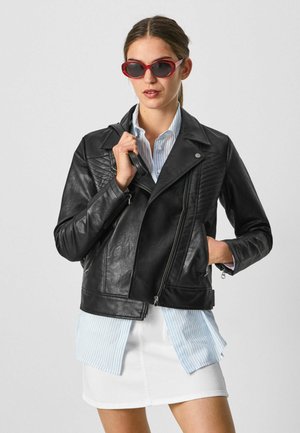 FANIA - Faux leather jacket - black
