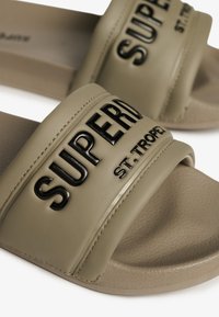 Superdry & Co CITY LUXE - Pool slides - deep beige slub