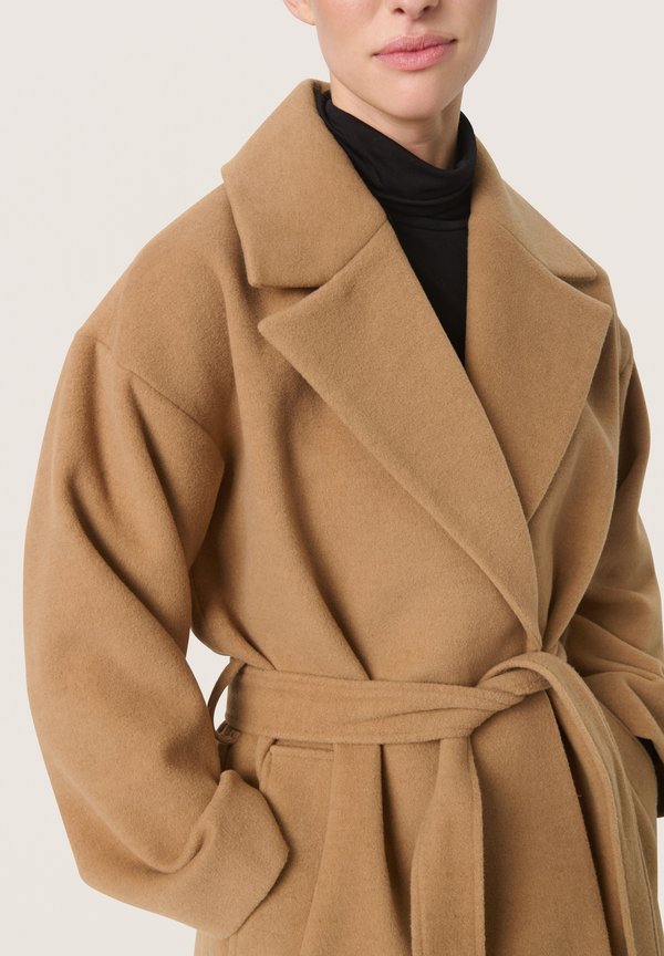 RUBIE BELTED  - Classic coat - burro3