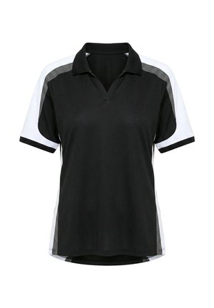 Ulla Popken, ANTIBACTERIAL SHORT SLEEVE ATHLETIC POLO - Poloshirts - black