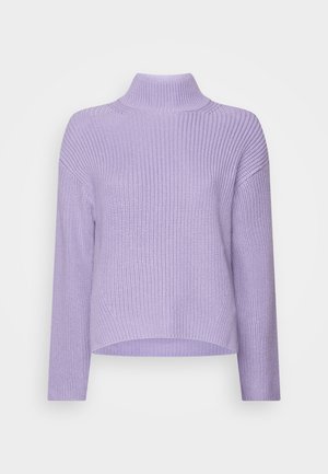 LONGSLEEVE STAND-UP COLLAR - Strikkegenser - sunbleached purple