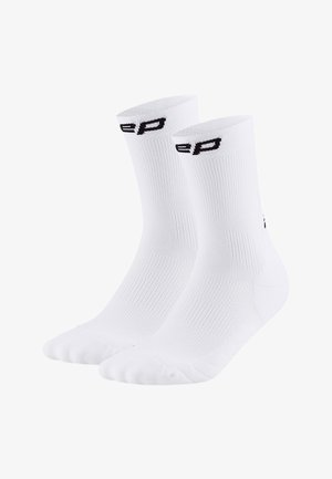 CEP, 2ER-PACK RUN COMPRESSION MID CUT 5.0 - Chaussettes de sport - white