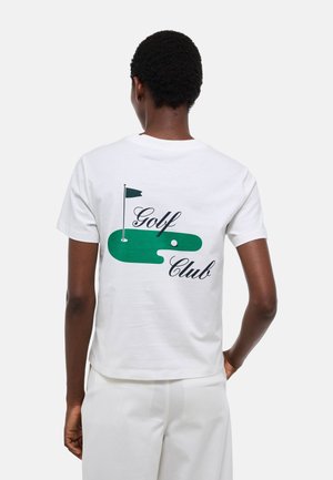 Monoprix, T-shirt imprimé - ecru