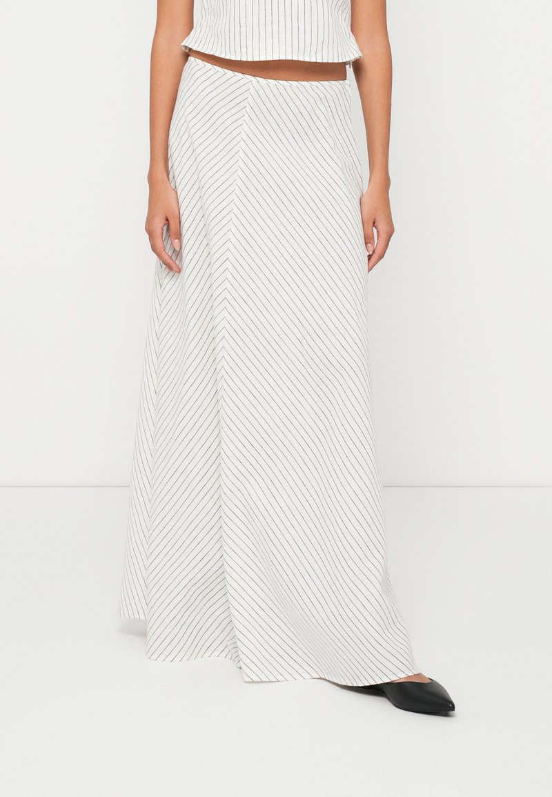 IVY OAK SOFIA - Maxi szoknya - cream stripe
