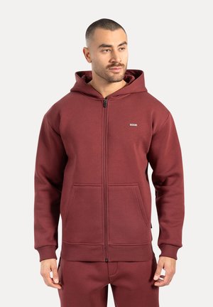 Smilodox ILYAS BASIC ZIPPER - Sweatjakke - bordeaux