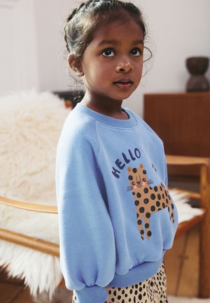 Next REGULAR FIT - WIDE LEG SET - Hlače - blue cat animal print