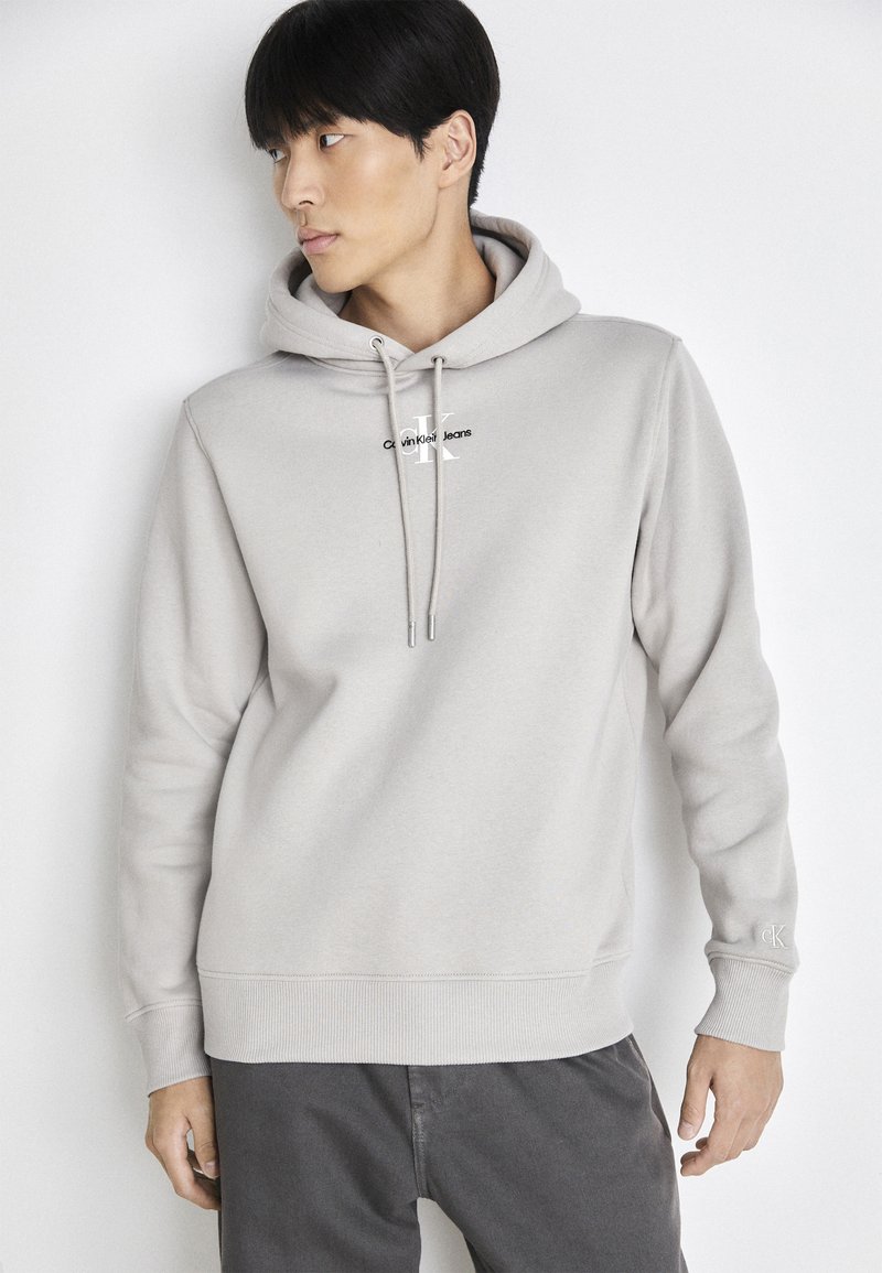 Calvin Klein Jeans MONOLOGO - Hoodie - porpoise/grey - Zalando.co.uk